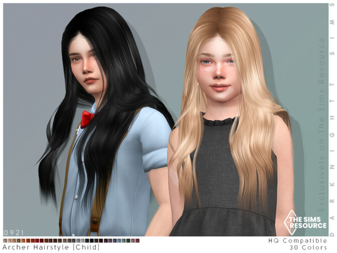 Sims 4 Archer Hairstyle [Child] by DarkNighTt at TSR