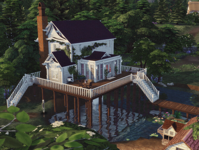Sims 4 On the lake house by GenkaiHaretsu at TSR