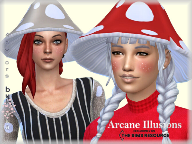 Sims 4 Arcane Illusions   Mushroom Hat by bukovka at TSR