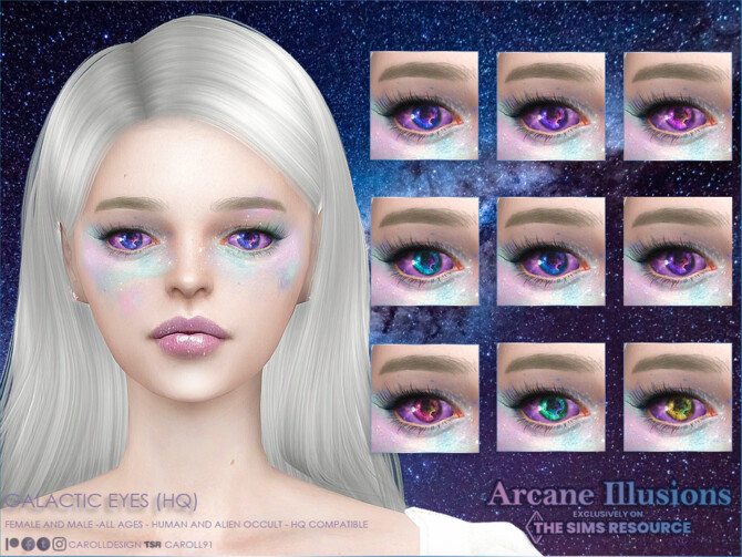 Sims 4 Arcane Illusions Galactic Eyes by Caroll91 at TSR