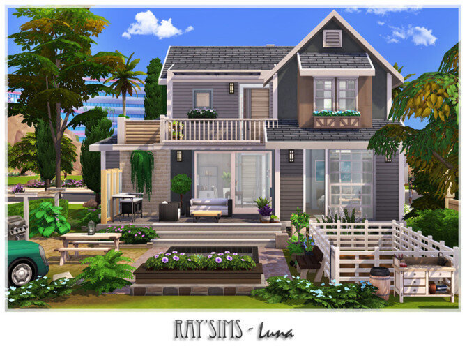 Sims 4 Luna house by Ray Sims at TSR