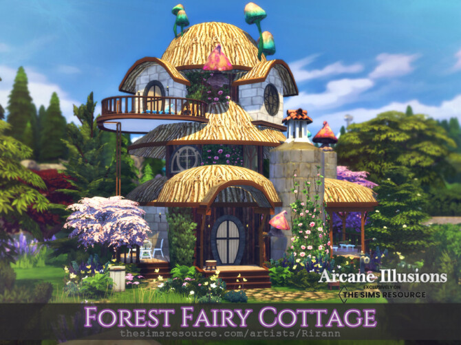 Sims 4 Arcane Illusions   Forest Fairy Cottage by Rirann at TSR