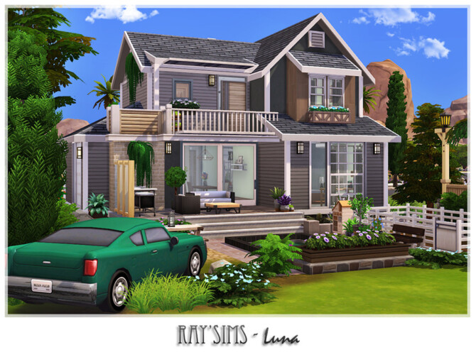Sims 4 Luna house by Ray Sims at TSR