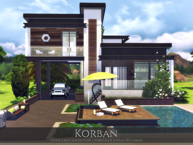 Sims 4 Korban house by Rirann at TSR