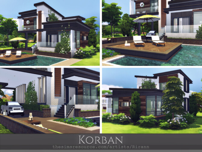 Sims 4 Korban house by Rirann at TSR
