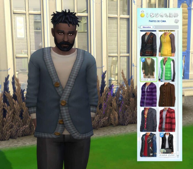Sims 4 Cardigan Button up Conversion at My Stuff Origin