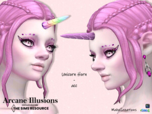 Arcane Illusions – Unicorn Horn Acc by MahoCreations at TSR