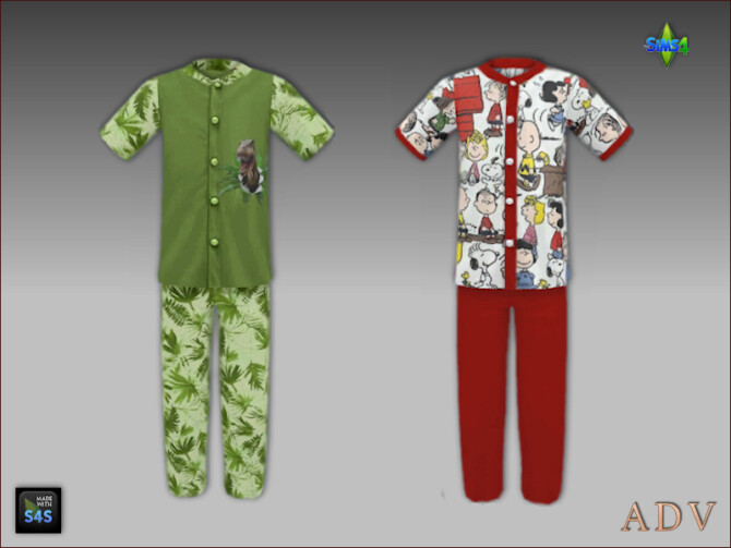 Sims 4 Pajamas for boys at Arte Della Vita