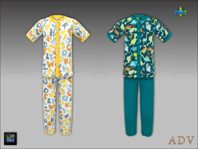 Sims 4 Pajamas for boys at Arte Della Vita