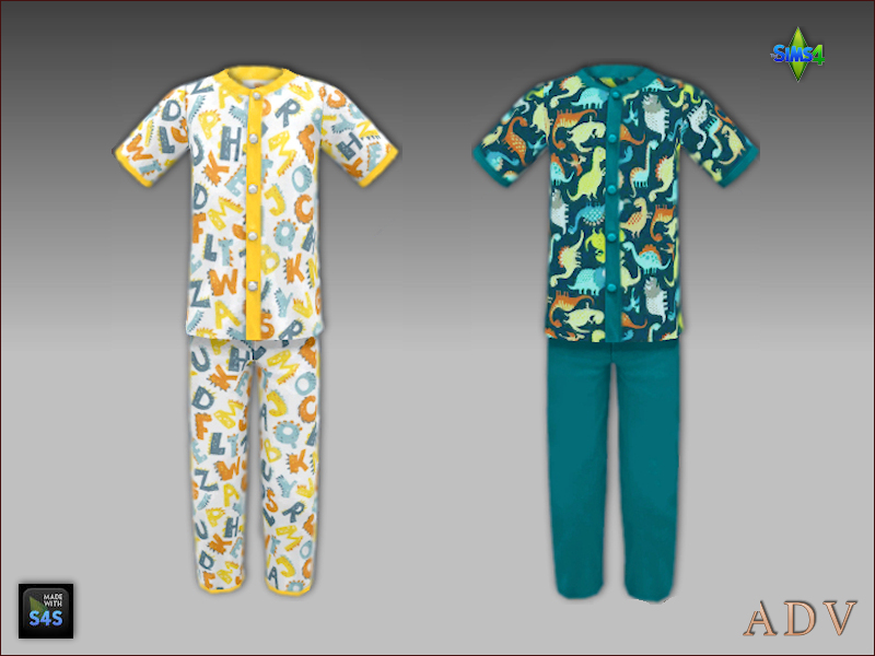 Pajamas for boys at Arte Della Vita » Sims 4 Updates