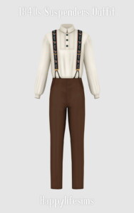 1840s Suspenders Outfit at Happy Life Sims