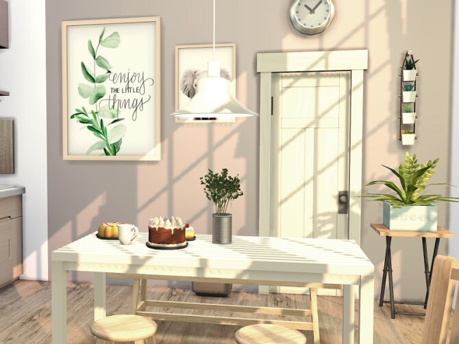 Sims 4 IKEA inspired Dining and Kitchen Room by Flubs79 at TSR