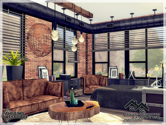 Sims 4 MIGO Bedroom by marychabb at TSR