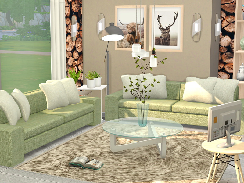 Living Room Green Forest By Flubs79 At Tsr » Sims 4 Updates