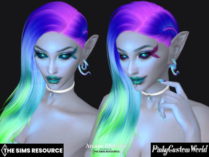 Sims 4 Arcane Illusions   Fairy Eyeliner V1 by PinkyCustomWorld at TSR