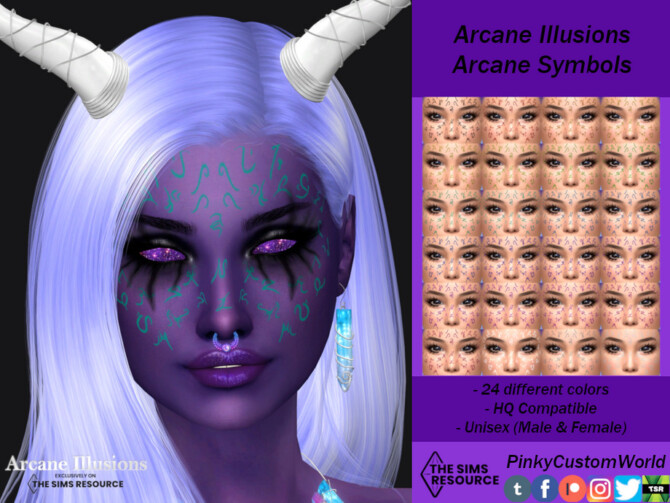 Sims 4 Arcane Illusions   Arcane Symbols by PinkyCustomWorld at TSR
