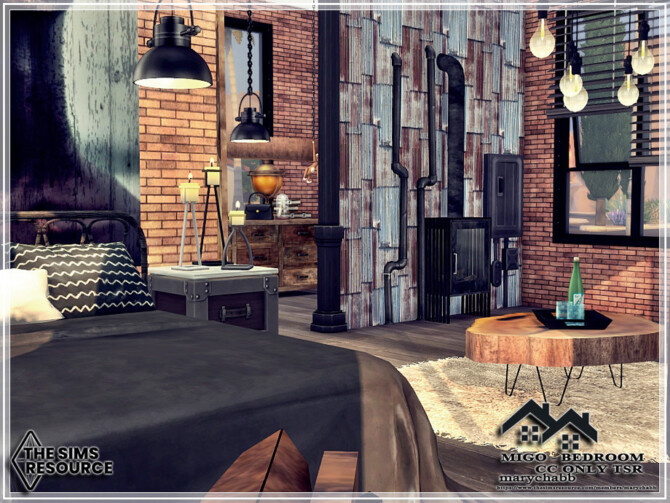 Sims 4 MIGO Bedroom by marychabb at TSR