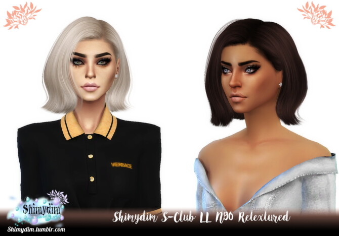 Sims 4 S Club LL N90 Hair Retexture at Shimydim Sims