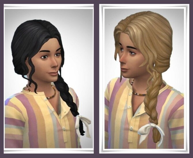 Sims 4 Melody Kids Hair at Birksches Sims Blog