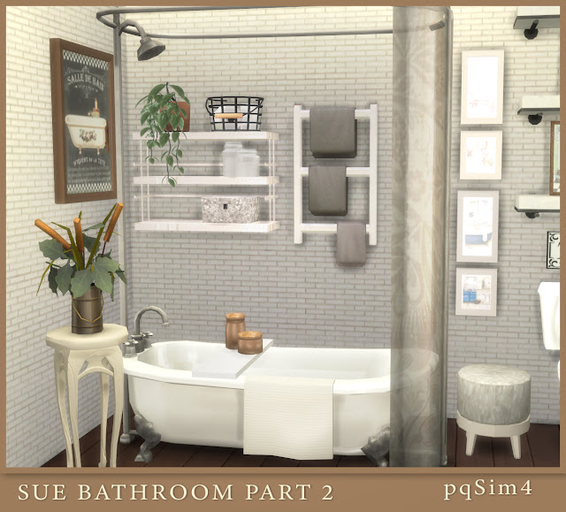 Sims 4 Sue Bathroom Part 2 at pqSims4