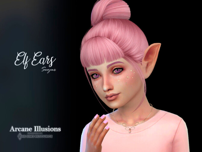 Sims 4 Arcane Illusions Elf Ears Child Set by Suzue at TSR
