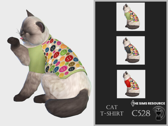 Sims 4 Cat T shirt C528 by turksimmer at TSR