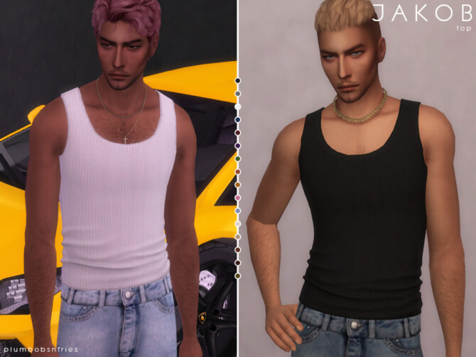 Sims 4 JAKOB top by Plumbobs n Fries at TSR