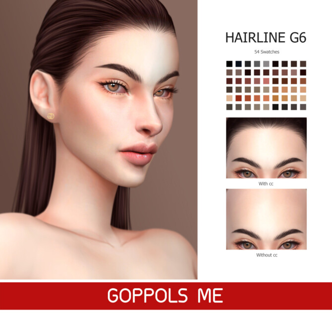 Sims 4 GPME GOLD Hairline G6 at GOPPOLS Me