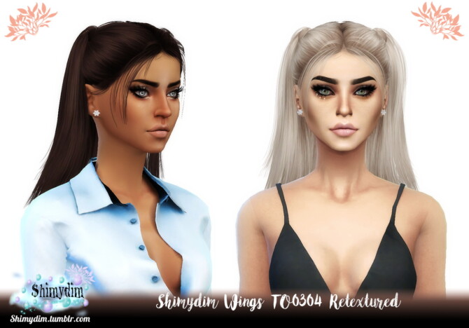 Sims 4 Wings TO0304 Hair Retexture at Shimydim Sims
