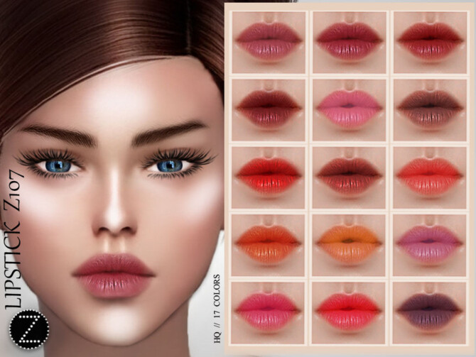 Sims 4 Lipstick Z107 by ZENX at TSR