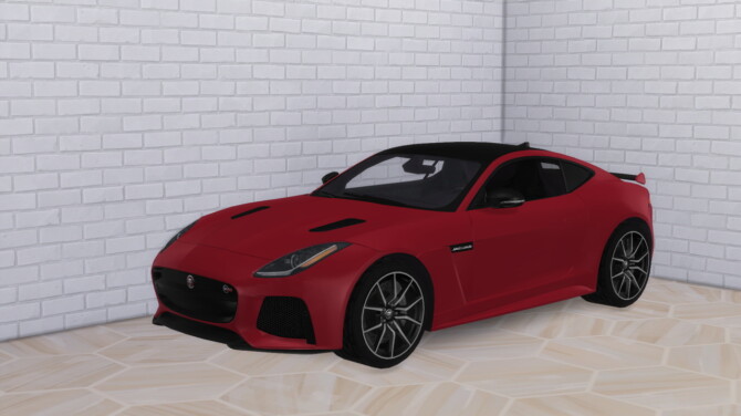 Sims 4 2017 Jaguar F TYPE SVR Coupe at Modern Crafter CC