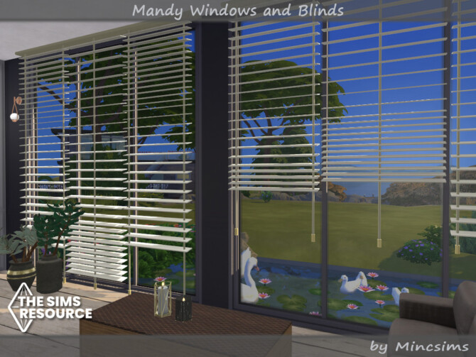 Sims 4 Mandy Windows and Blinds by Mincsims at TSR