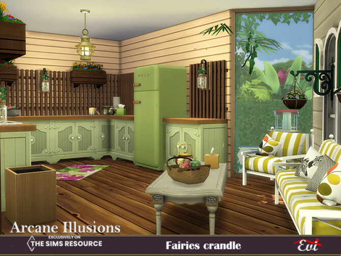 Sims 4 Arcane Illusion Fairies crandle by evi at TSR
