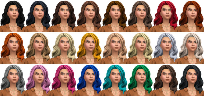 Sims 4 Fortnite Wonder Woman Hair Conversion/Edit at Busted Pixels