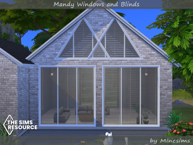 Sims 4 Mandy Windows and Blinds by Mincsims at TSR