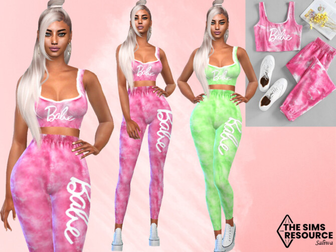 Sims 4 Colorful Casual Sport Outfit by Saliwa at TSR