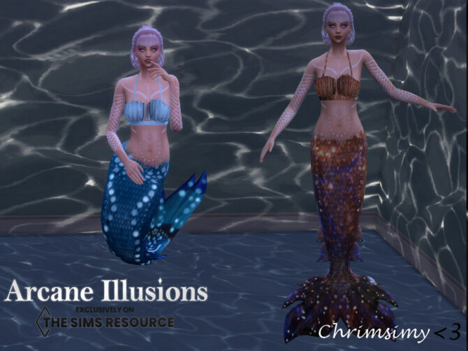 Sims 4 Arcane Illusions Mermaid Top by chrimsimy at TSR