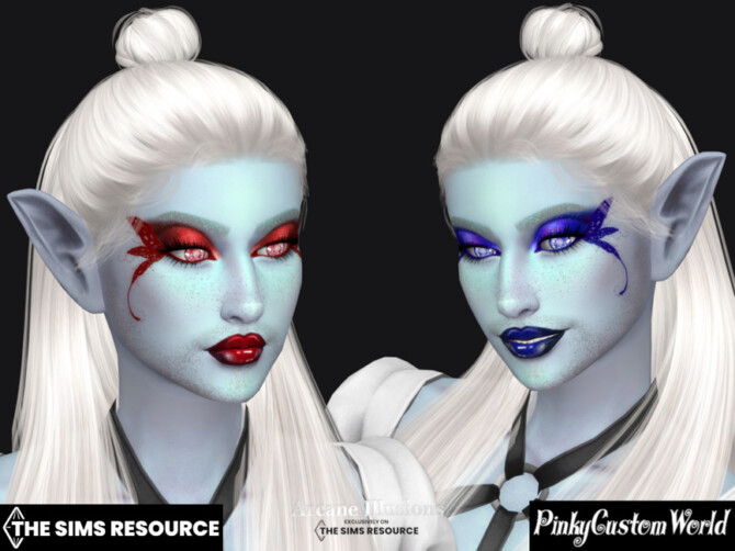 Sims 4 Arcane Illusions   Fairy Eyeliner V2 by PinkyCustomWorld at TSR