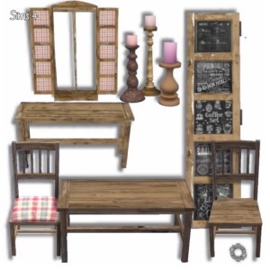 Farmhouse Diningroom by Oldbox at All 4 Sims