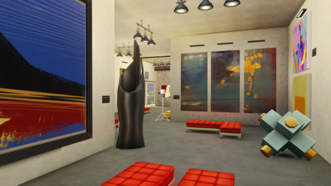 Sims 4 CASBAH GALLERY art centre lot at Picture Amoebae