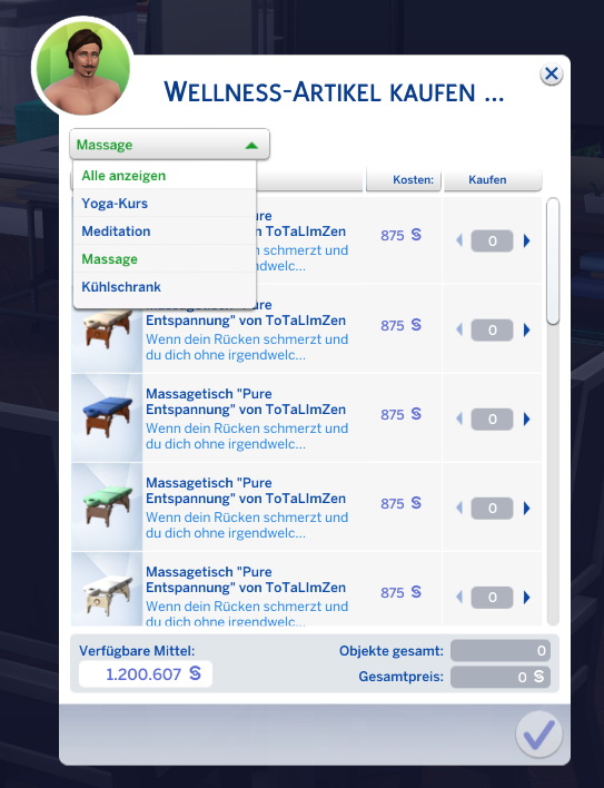 Sims 4 Purchase Overhaul: Wellness Items v. 1.0 by andiberlin at Mod The Sims 4