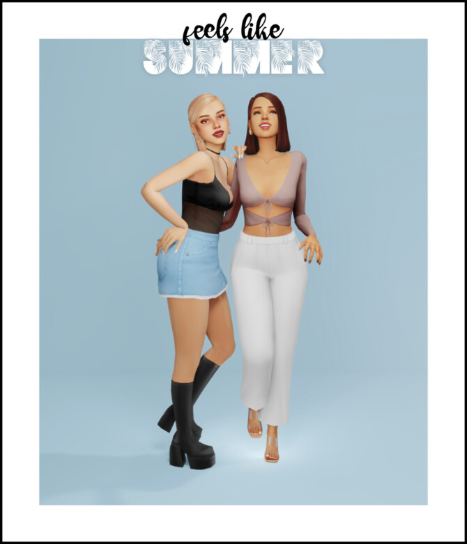 Sims 4 Feels like summer set at Arethabee