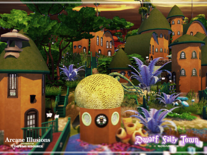 Sims 4 Arcane Illusions Dwarf Fairy Town by Moniamay72 at TSR