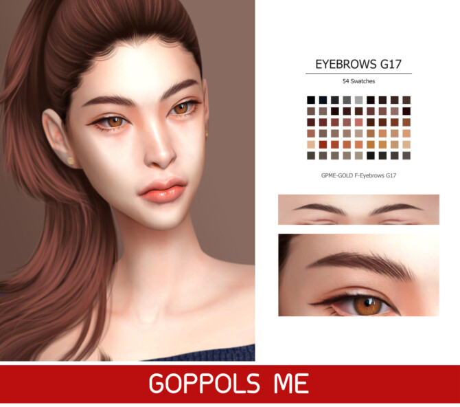 Sims 4 GPME GOLD F Eyebrows G17 at GOPPOLS Me