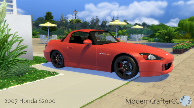 Sims 4 2007 Honda S2000 at Modern Crafter CC