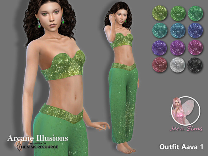 Sims 4 Arcane Illusions   Outfit Aava 1 by Jaru Sims at TSR