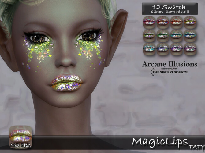 Sims 4 Arcane Illusions Magic Lips by tatygagg at TSR