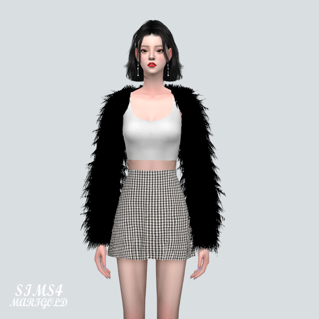 Sims 4 Fur Cardigan at Marigold