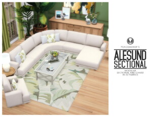 Alesund Modular Sectional and Chaise Seating at Simsational Designs