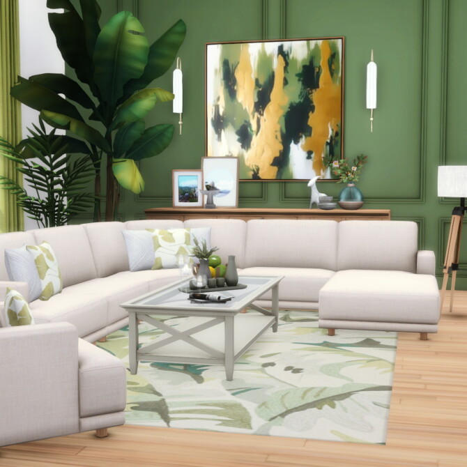 Sims 4 Alesund Modular Sectional and Chaise Seating at Simsational Designs